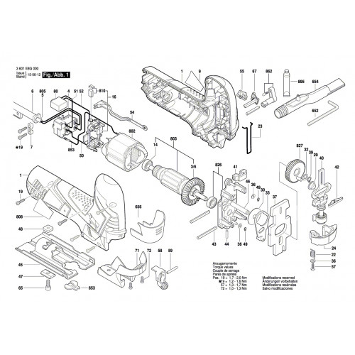 Запчасти для лобзика Bosch GST 90E